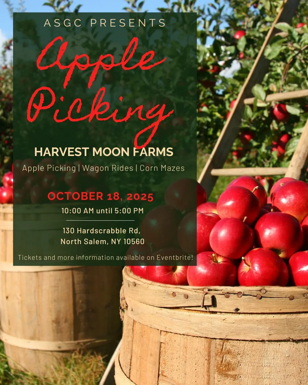 Apple Picking Event poster